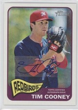 2014 Topps Heritage Minor League Edition Real One Tim Cooney #ROA-TC Auto 4d8