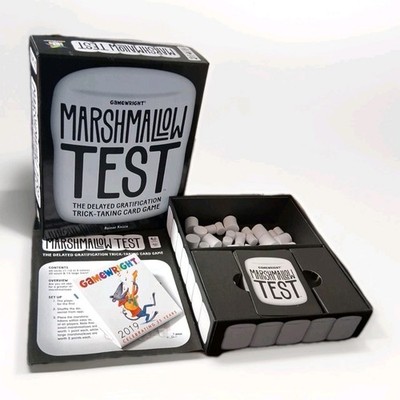 Marshmallow Test Trick-Taking Card Game by Gamewright Reiner Knizia Complete