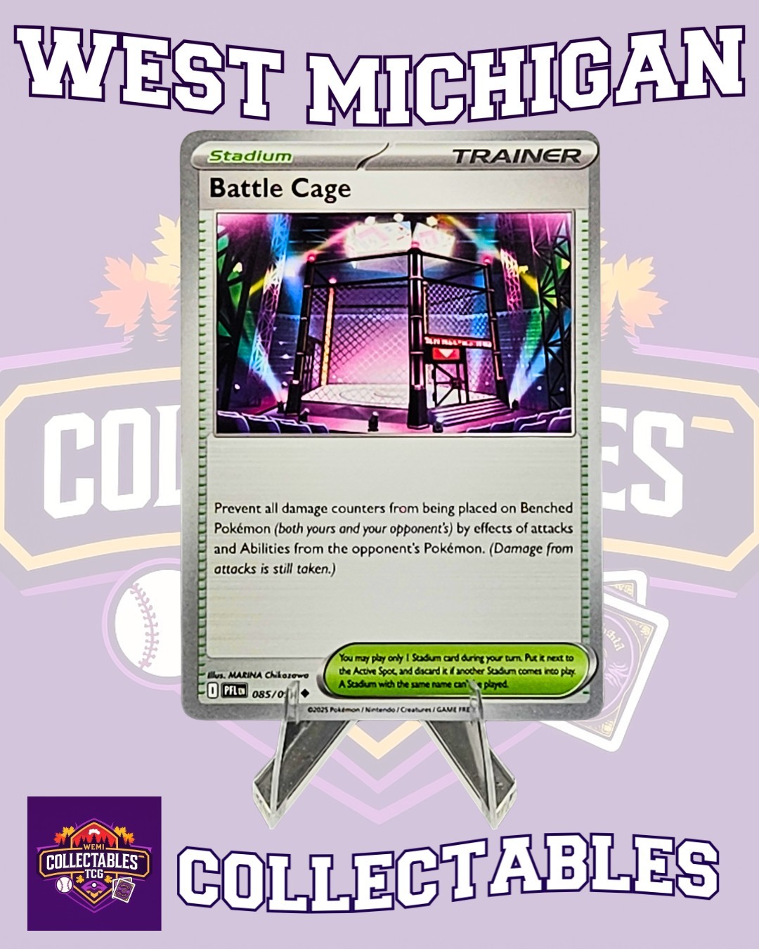 Battle Cage 085/094 Me02: Phantasmal Flames Regular - Pokemon TCG NM