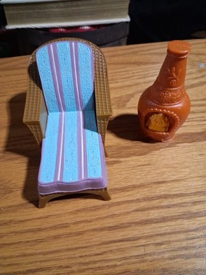 Fisher Price Loving Family Dollhouse Lounge Chair Patio Fireplace Outside