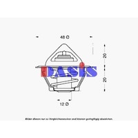Thermostat KüHlmittel AKS Dasis 750383N FüR Opel Ford Audi VW Daewoo Corsa A TR