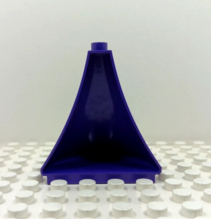 Lego Duplo Artículo Grande Castillo/Balcón Medio Techo Aguja Púrpura Foto 3 de 3