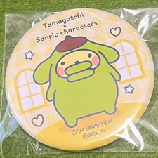 Tamagotchi x Sanrio CAN Badge Pompompurin 56mm Collectible Pin