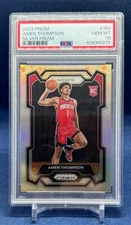 2023-24 Panini Prizm Amen Thompson #150 RC Rookie Silver PSA 10
