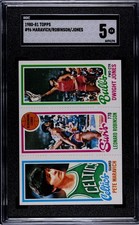 1980 Topps #46-187-38 Pete Maravich, Truck Robinson, Dwight Jones