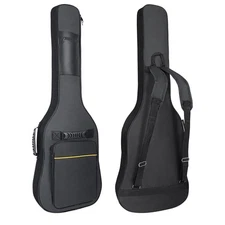 39 Inch Electric Guitar Bag Soft Guitar Case, 7 MM Thick Padded Electric Guit...