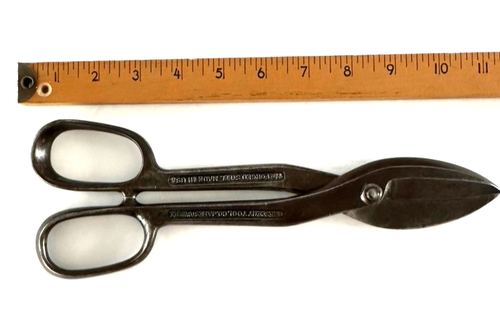 Crescent Tool 11" Tin Snips No. S411~~Good Edge, Clean & Ready for Use - Imagen 3 de 6