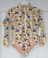 NWT J.Crew Crewcuts Floral Rash Guard Bathing Suit Girl's Size 6
