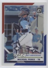 2019 Donruss Optic Red White & Blue 150th Anniversary Prizm Michael Perez 12dm