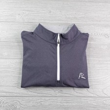 Rhoback 1/4 Zip Pullover Men's Large Charcoal Gray Performance Golf