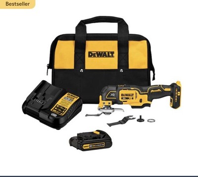 DEWALT 20V MAX XR Oscillating Multi Tool Kit Brushless, Battery, Charger, Bag