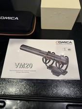 Comica VM20 Shotgun Microphone Super Cardioid Camera-Mount USB-C OLED Filter