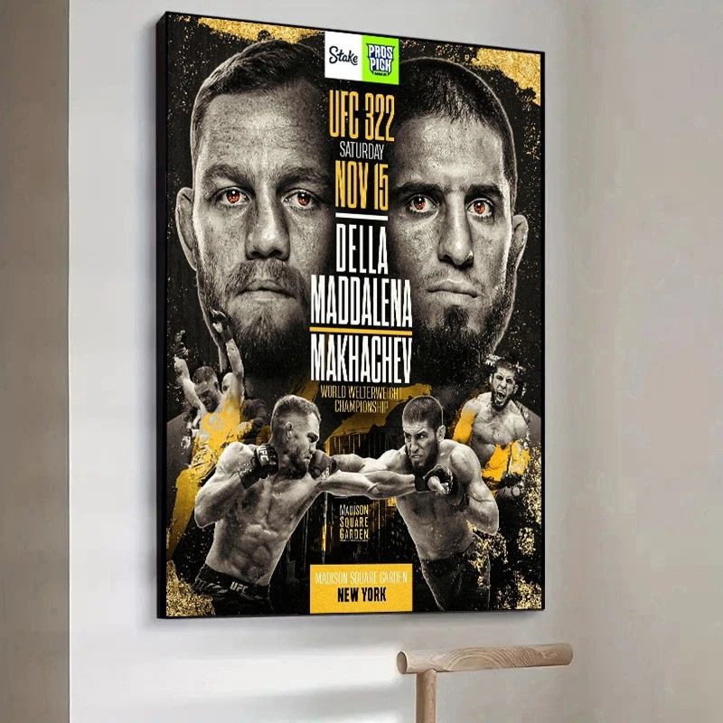 Della Maddalena vs Islam Makhachev UFC 284 Vertical Poster