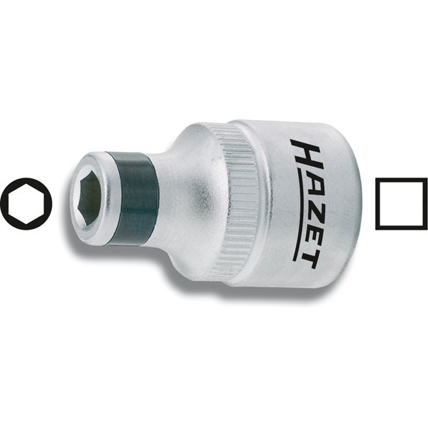 Hazet Adaptor 1/4"" Square To 1/4"" Hex