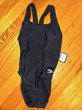 Speedo Women's Swimsuit One Piece Prolt Super Pro Solid Youth 8/24 Black