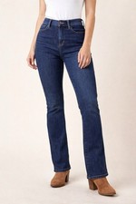 Judy Blue High Rise Slim Bootcut Jeans Womens 11/30 Dark Wash Stretch Denim