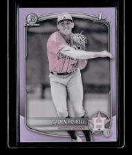 (7980) Caden Powell 2025 Bowman Chrome Pearl RC SP Astros