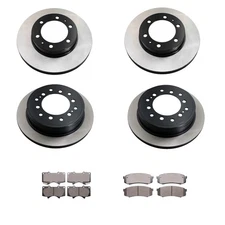 Advics Front Rear Disc Brake Rotors & Brake Pads Kit for FJ Cruiser 4WD RWD