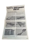 Hot Wheels Super Charger Race Set Original Instructions 1968 Vintage Mattel