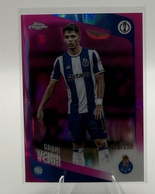 GABRI VEIGA 2025-26 TOPPS CHROME UEFA PINK LAVA REFRACTOR /250 Q4354