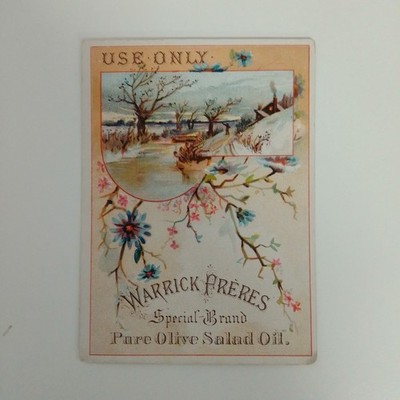 Warrick Freres Pure Olive Salat Oil Card
