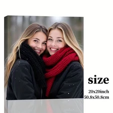 Custom Your Photo Canvas Print Personalized Picture Friend & Family Wall Art