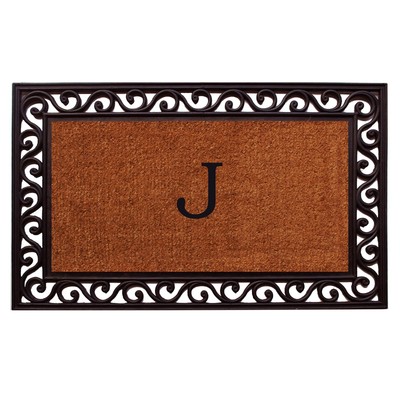 Home & More Calloway Mills 100063048 Rembrandt Monogram Doormat 30'' x 48'' (Lette