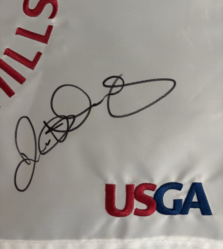 RORY McILROY Signed 2026 US Open Shinnecock Hills Official Pin Flag PSA!