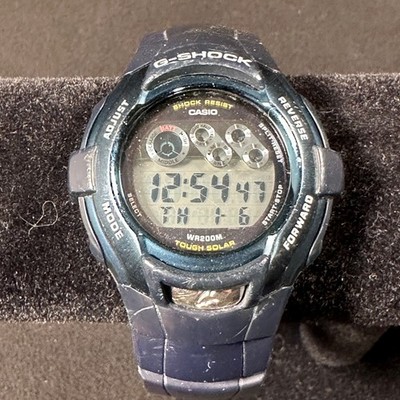 Casio G-Shock G-7302RL Tough Solar Digitaluhr Schwarz Blau WR200M Modul 2895 Y2K