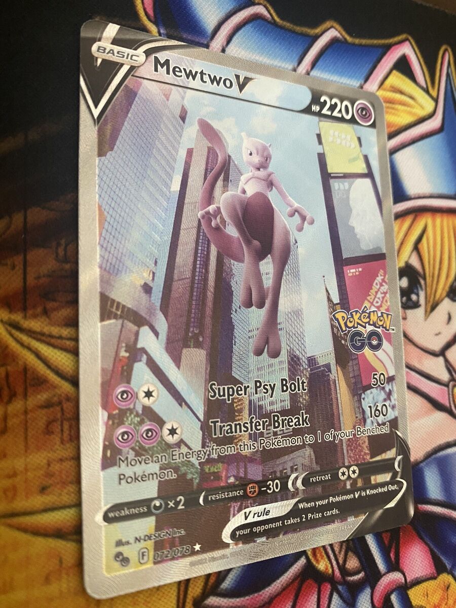 Carta Pokemon Go TCG Mewtwo V Astro 31/78