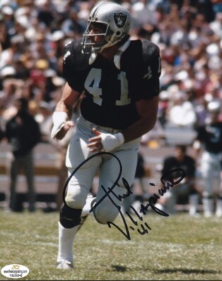 PHIL VILLAPIANO Signed Oakland Raiders 8x10 Photo (Five Star