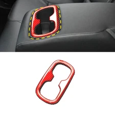 For Toyota Corolla 19-22 Red Carbon Fiber Rear Water Cup Holder Panel Frame Trim