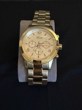 Guess Men’s 100M Waterpro Chronograph Stainless Steel Watch U13577G1 Gold Tone
