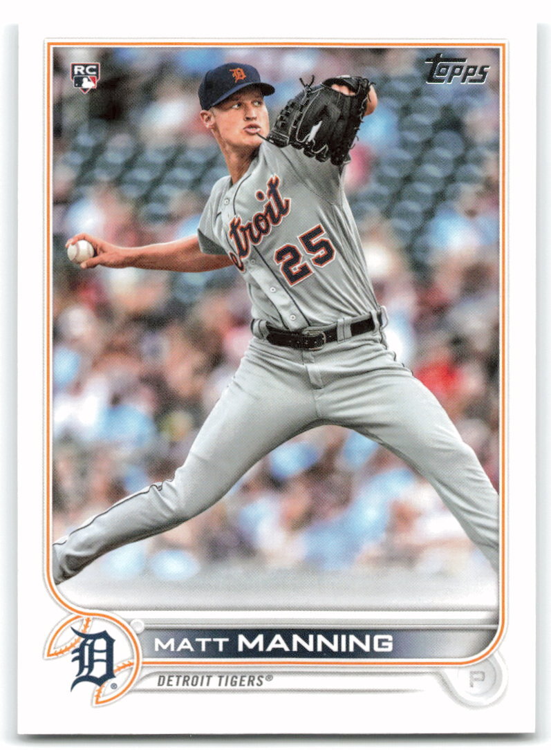 2022 Topps #31 Matt Manning RC Detroit Tigers 2B