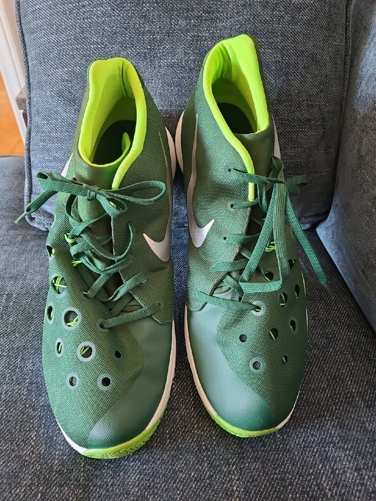Zoom Hyperquickness Basketball Shoes Green Men Size US 18. 749883-303 eBay