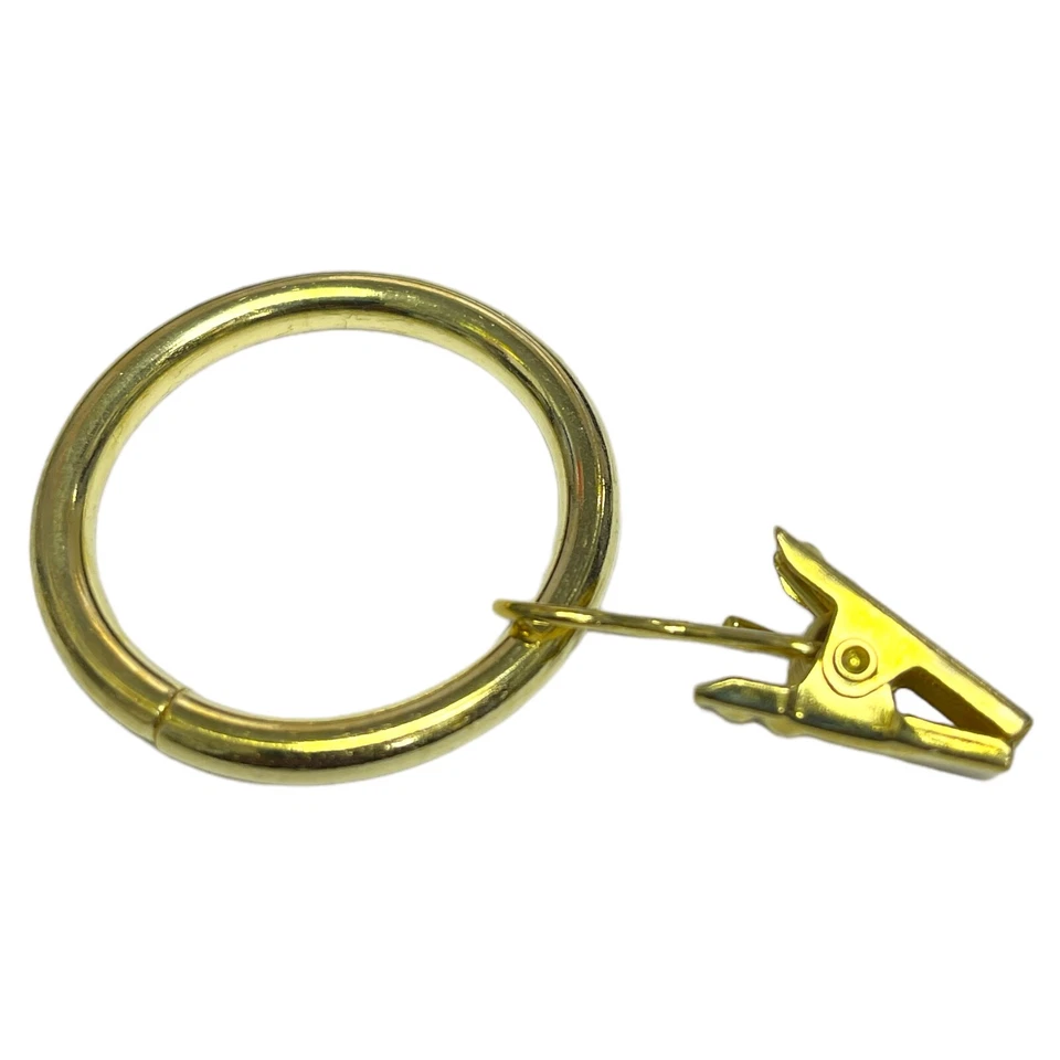 Metal Curtain Pole Rod Voile Net Rings Hooks With Clips Hanging 30 MM X 10 - Image 2 of 4