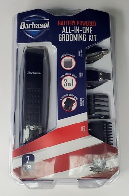 Barbasol Men's Trimmer Clippers All In One Grooming Kit CBT14500BLK