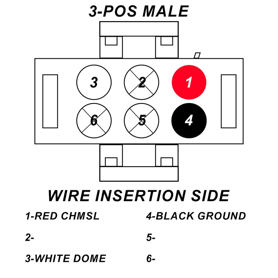 3Pin Wiring Harness Adapter Connector for Leer Truck Cap Topper w/ TAG