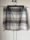 LOFT - Plaid Skirt - Size 16 - LOFT Plus - Brown And Gray Plaid - Excellent Cond — photo 1