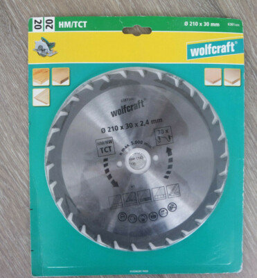 Wolfcraft Kreissägeblatt Ø210 x 30 x 2,4mm 30Zähne