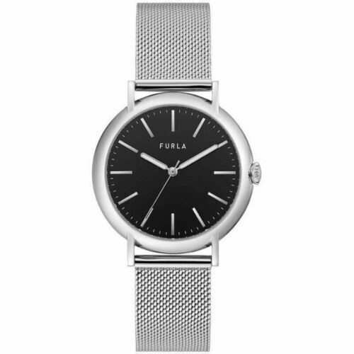 日本最大の Furla Quartz Watch/Analog/Leather/Slv/Blu/Ss/4251102508 その他