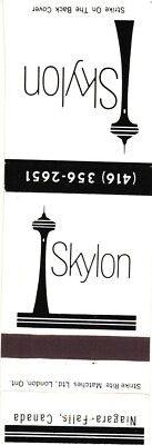 #ad #ad Niagara Falls Canada Skylon Entertainment Centre Vintage Matchbook Cover $9.99