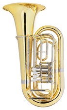 Classic Cantabile T180 3/4 Bb Tuba 4 Ventile Höhe 91 cm robuster Koffer Brass