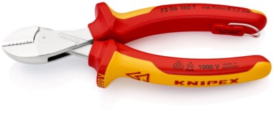 KNIPEX 73 06 160 T BK X-Cut  Kompakt-Seitenschneider isoliert mit Mehrkomponente