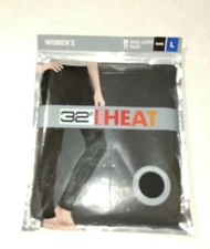 32 Degrees Heat Women's Thermal Base Layer Pants Black Size L Large NWT SEALED