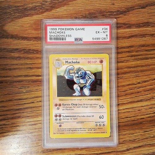 Machoke (Shadowless) graded PSA 6 for sale on eBay