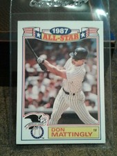 1988 Topps Glossy All-Star  Don Mattingly # 2 of 22 First Base New York Yankees 