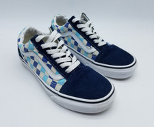 Vans Old Skool Checkerboard Sk8 Women's Size 6.5 Men's Sz 5 Sneakers Blue White