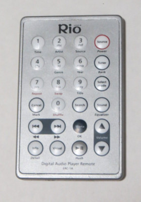 Audio Control Rio 200 RIO ERC-1A Digital Audio Player Remote Control Genuine | eBay