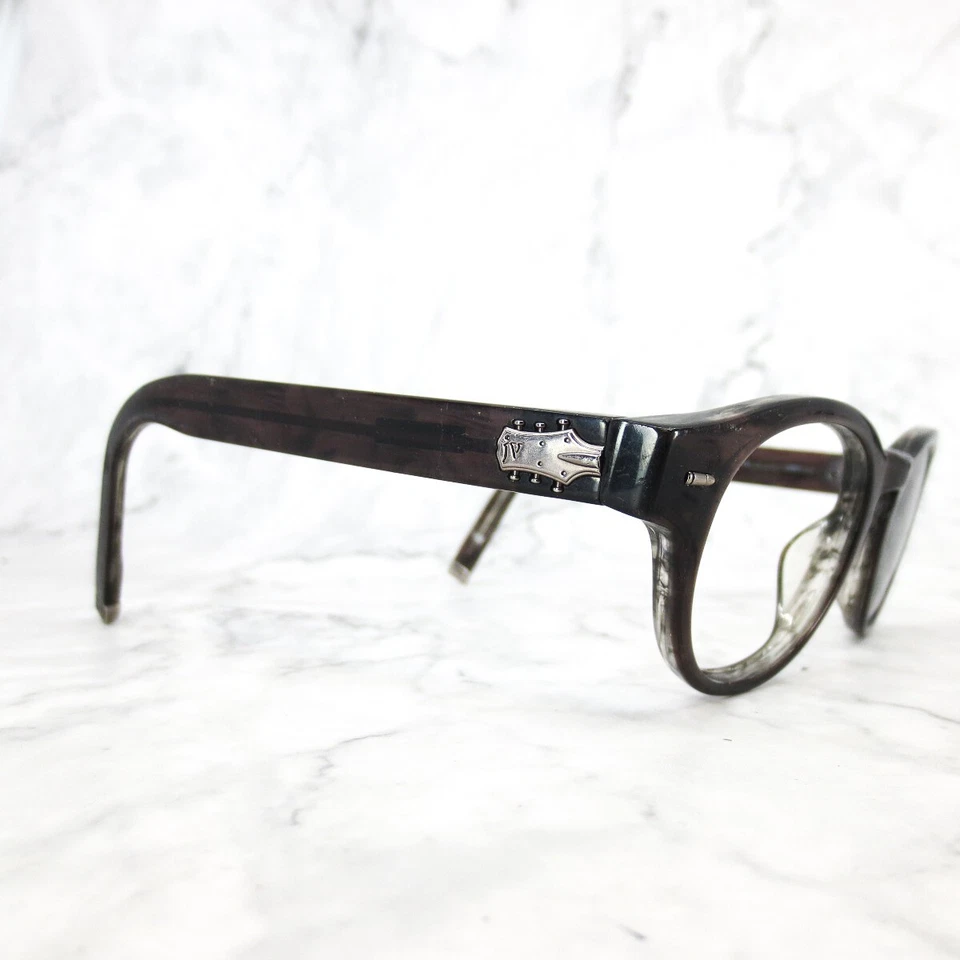 Gafas de sol John Varvatos Cat 3 grises marrón borde completo marcos redondos 49-20-145 Foto 2 de 4